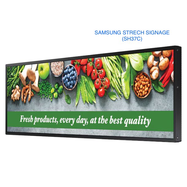 🗣NEW SAMSUNG 37’ STRECH DISPLAY SIGNAGE (SH37C) | 700NITS+NON GLARE+24/7DAYS+WiFI+ MOBILE APP-3 YEARS MALAYSIA WARRANTY