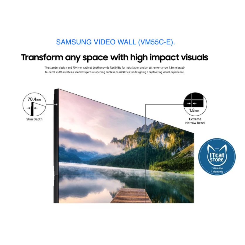 🗣NEW SAMSUNG 55' VIDEO WALL (VM55C-E) | FULL HD 1.74mm SLIM BEZEL- 24/7DAYS OPERATION+ANTI GLARE- 3 YEARS M’SIA WARRANTY