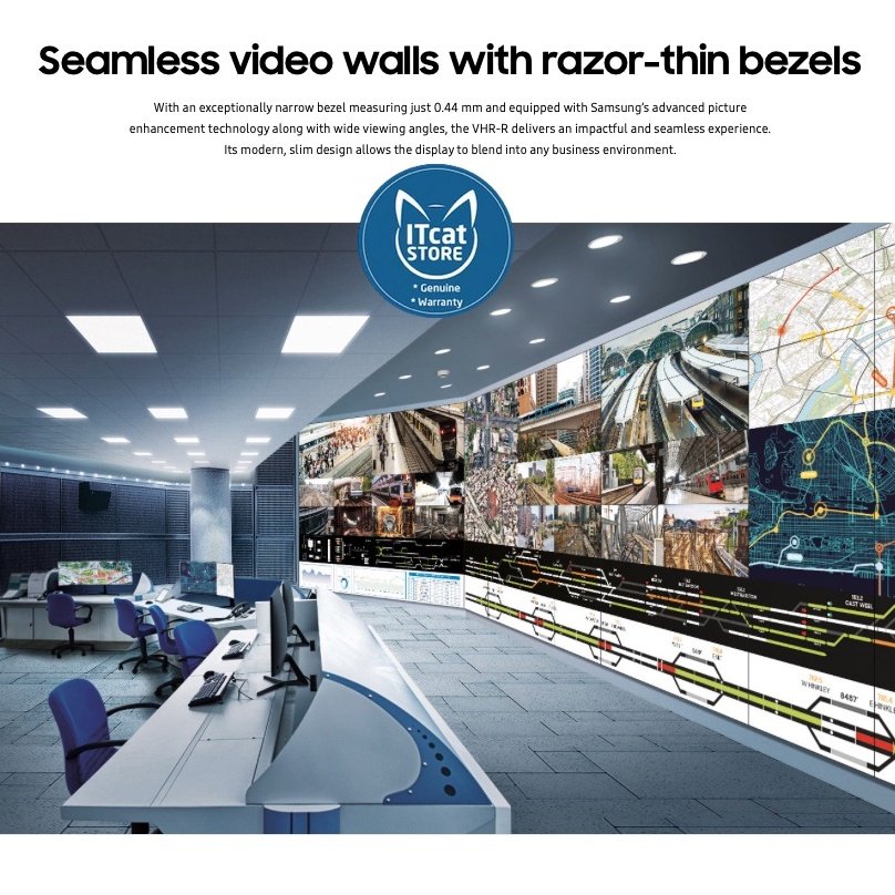 🗣PROMO NEW SAMSUNG 55' FULL HD VIDEOWALL 0.8mm BEZEL TO BEZEL- 24HOURS/7DAYS OPERATION- 3 YEARS M’SIA WARRANTY (VH55R)