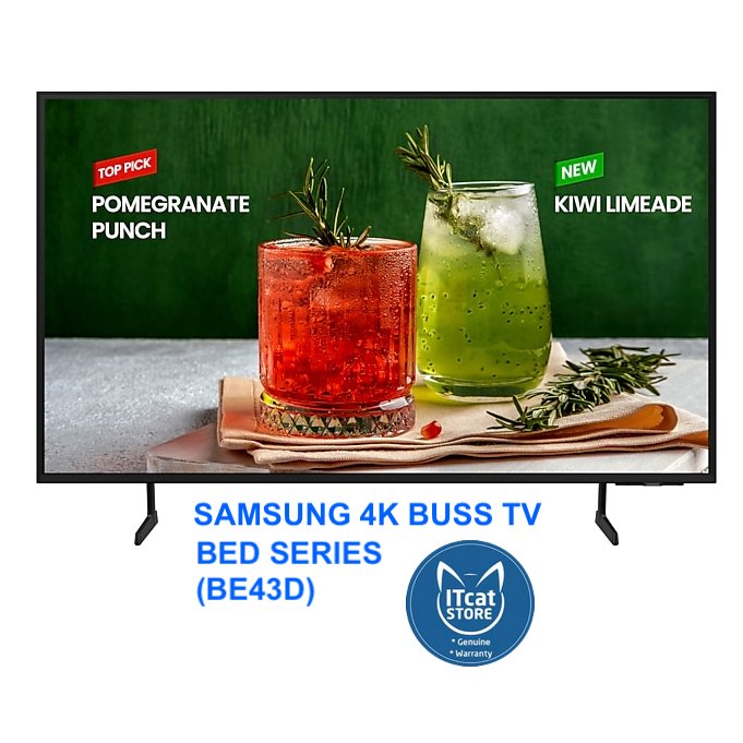 🗣NEW SAMSUNG 43’ BUSINESS TV (BE43D) | 4K DISPLAY/16HOURS/7DAYS/WiFI+ MOBILE APP-3 YEARS MALAYSIA WARRANTY