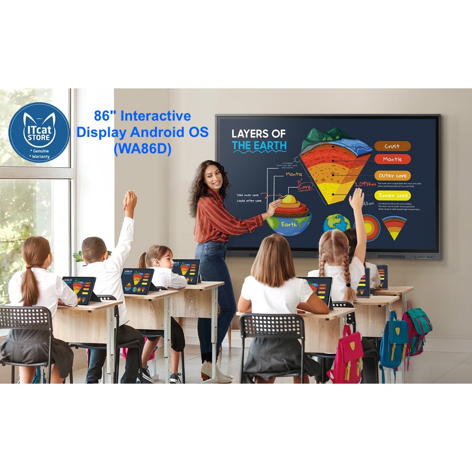🗣NEW 86' SAMSUNG INTERACTIVE BOARD (WA86D) for EDUCATION | ANDROID OS +WiFI +BUILT-IN SPEAKER -3 YEARS MALAYSIA WARRANTY