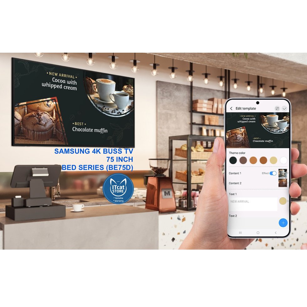 🗣NEW SAMSUNG 75’ BUSINESS TV (BE75D) | 4K DISPLAY/16HOURS/7DAYS/WiFI+ MOBILE APP-3 YEARS MALAYSIA WARRANTY