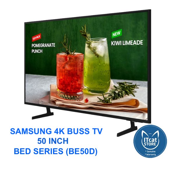 🗣NEW SAMSUNG 50’ BUSINESS TV (BE50D) | 4K DISPLAY/16HOURS/7DAYS/WiFI+ MOBILE APP-3 YEARS MALAYSIA WARRANTY