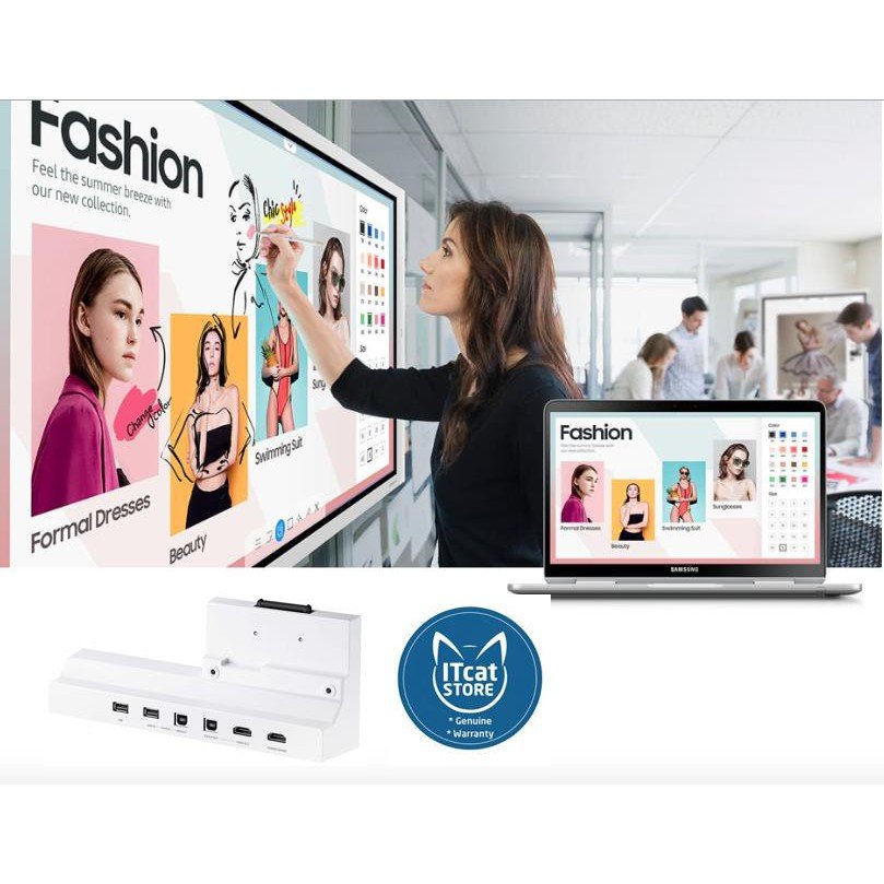 🗣PROMO BUNDLE NEW SAMSUNG 65' DIGITAL FLIP 2 BOARD (WM65R) + SAMSUNG TRAY- 3 YEARS MALAYSIA WARRANTY